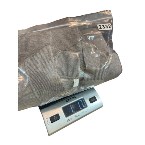 Poetry Cardigan Women’s 14 L Tan Gray Button Front Pocket Sweater Neutral Earthy - Picture 9 of 12